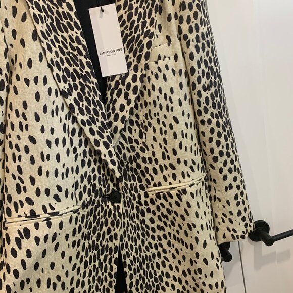 Emerson Fry Leopard Wingtip Coat - Picture 5 of 15